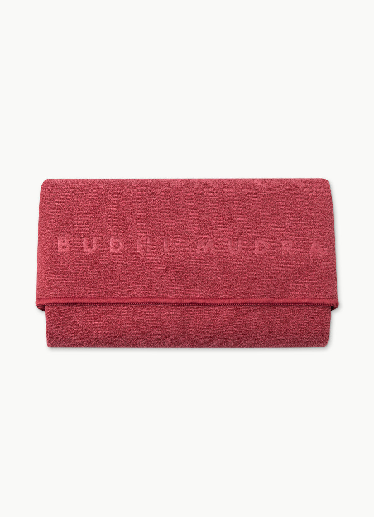 Budhi Mudra yoga mat towel #1_Earth Red