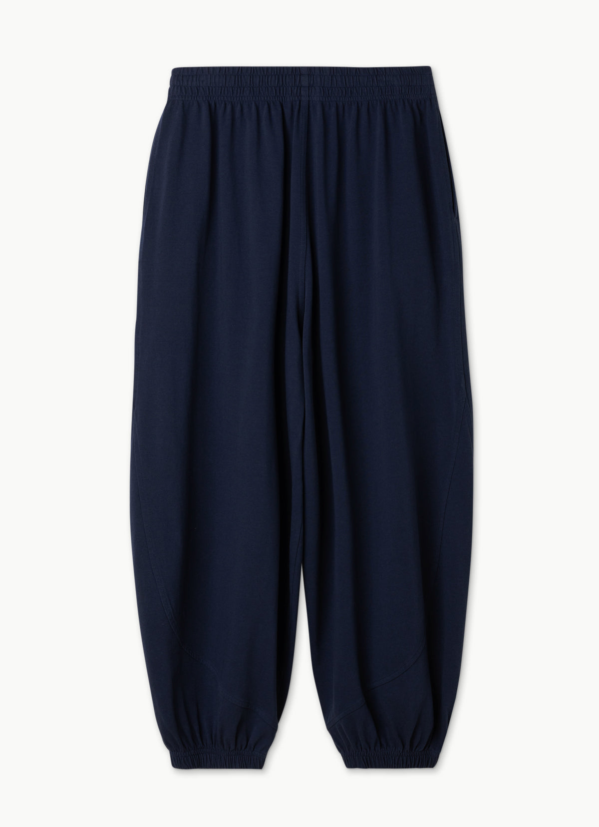 Diagonal jogger pants (Unisex)_Navy