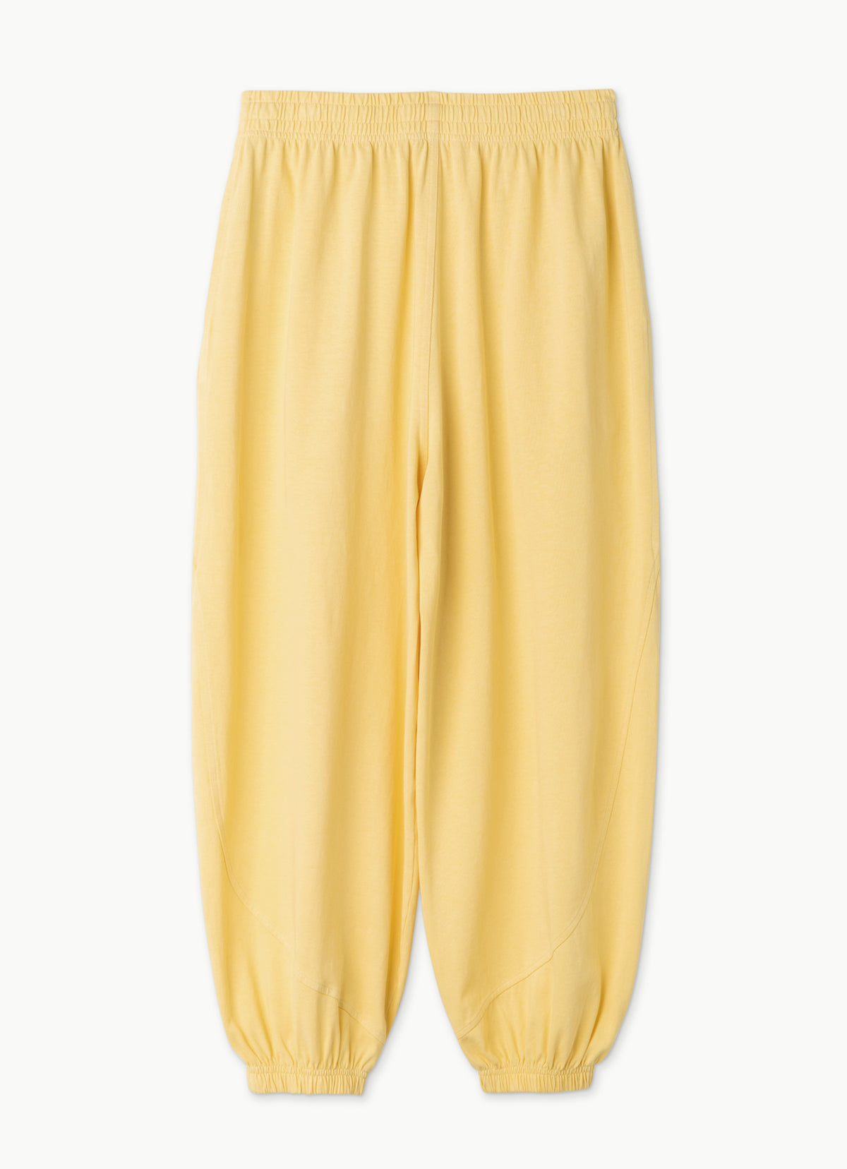 Diagonal jogger pants_Yellow