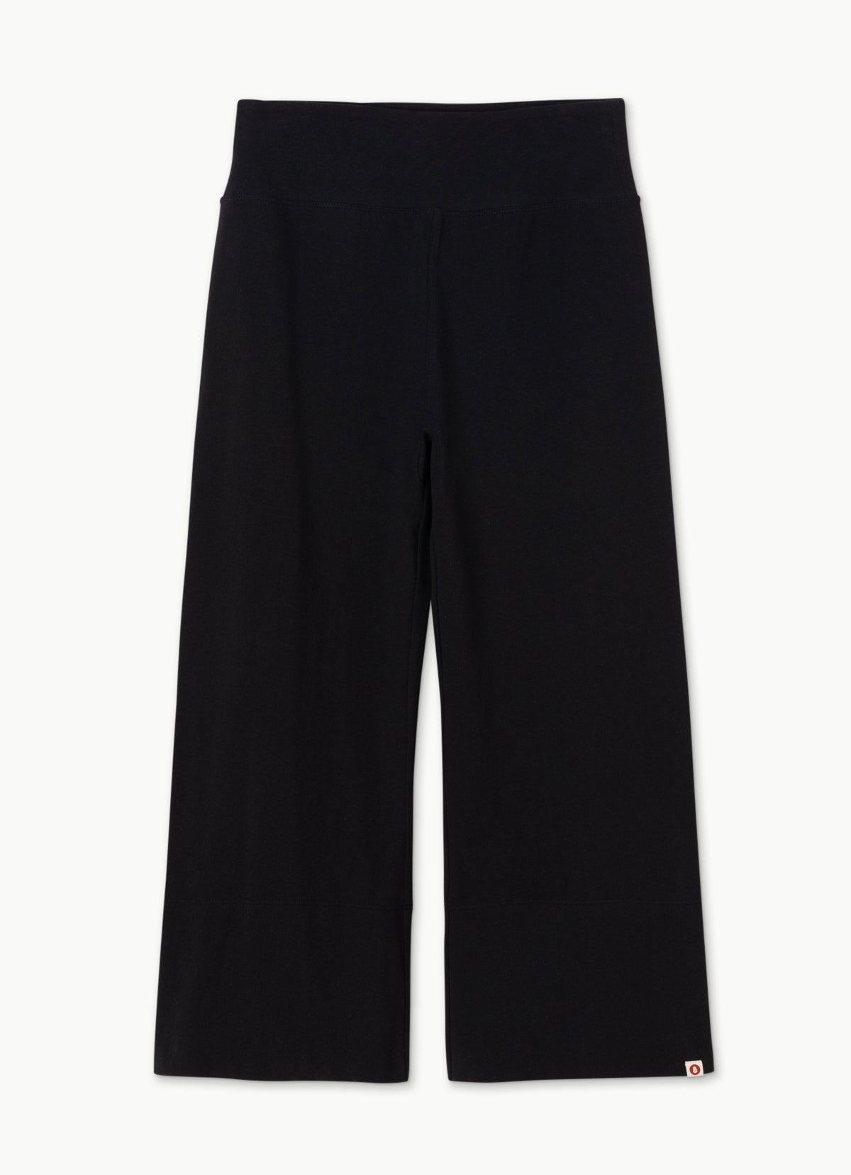 Square crop pants_Black