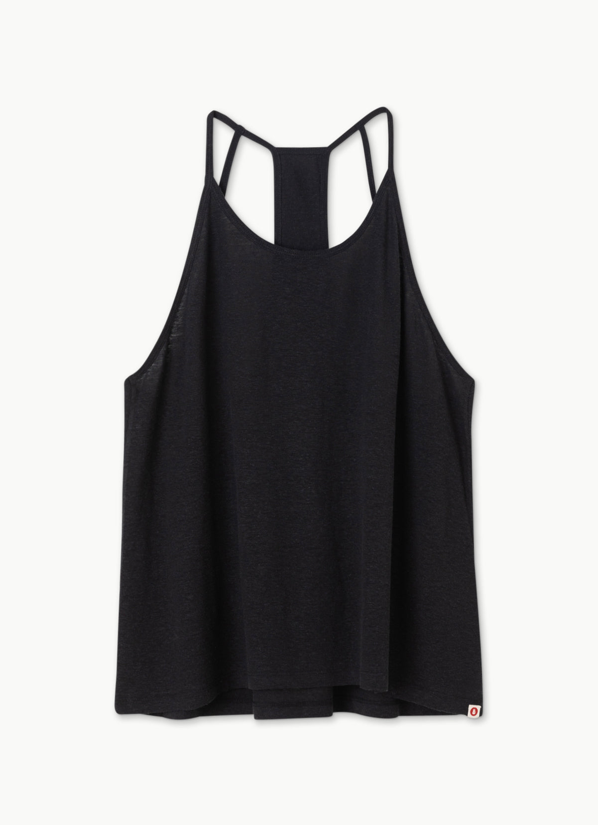 Linen strap sleeveless_Black