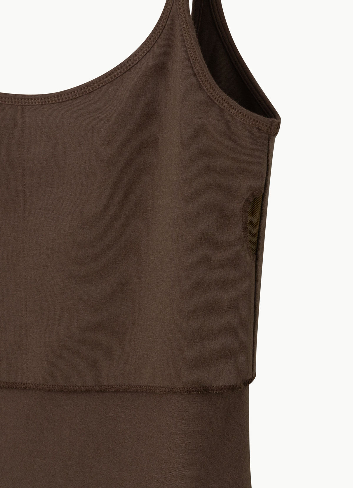 Dua tank top_dyed_Cocoa