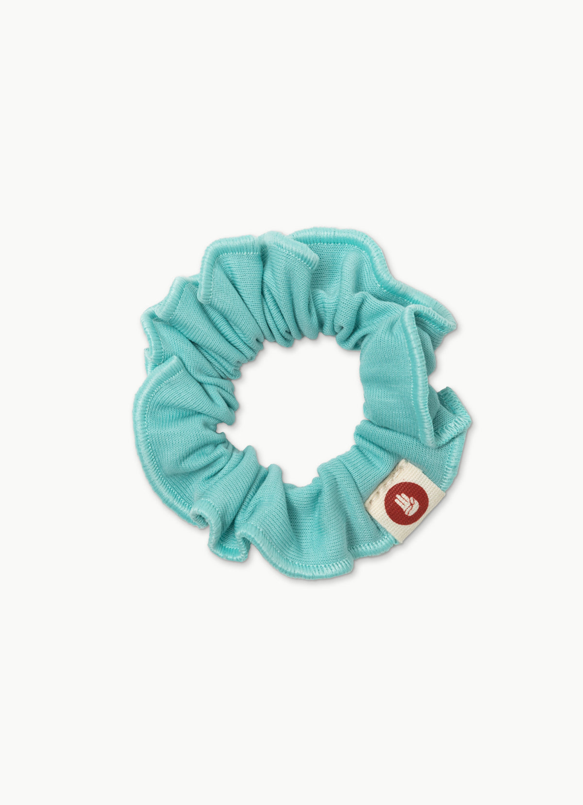 Budhimudra Hair Scrunchie_Green Multi