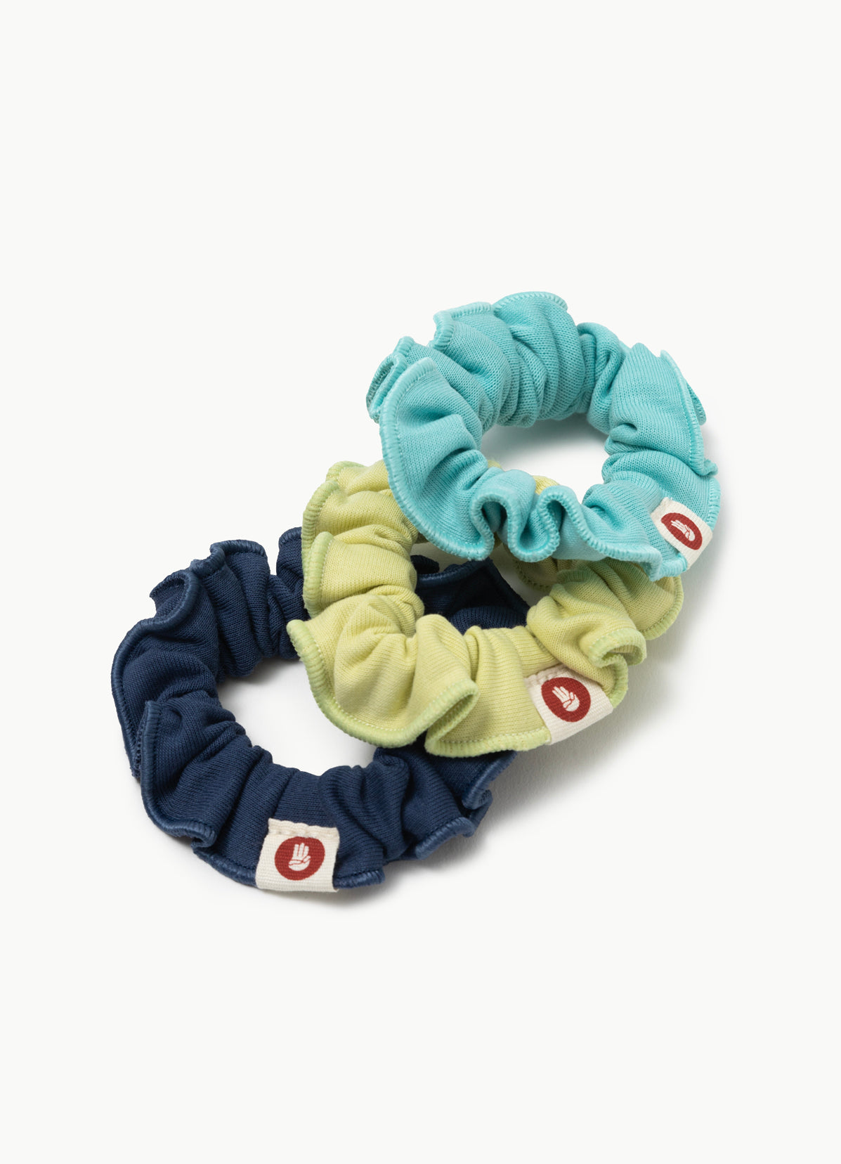 Budhimudra Hair Scrunchie_Green Multi