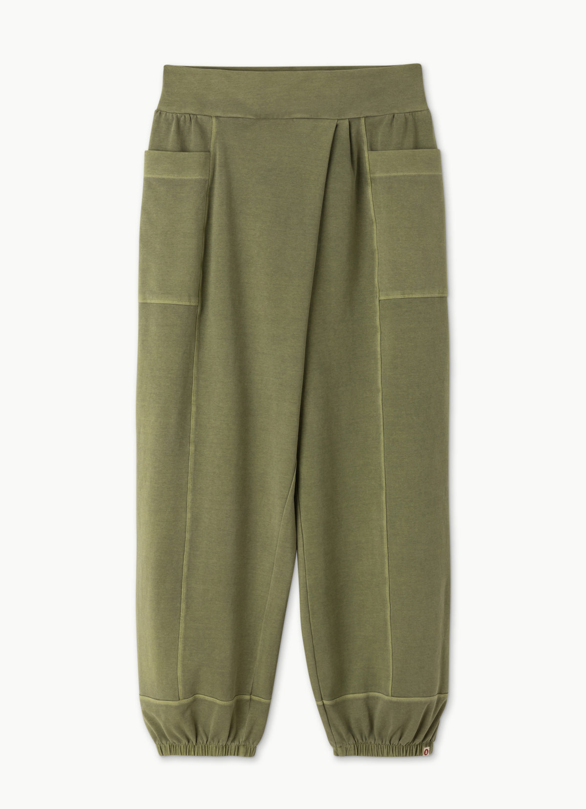 Wrap pocket pants (Unisex)_Olive