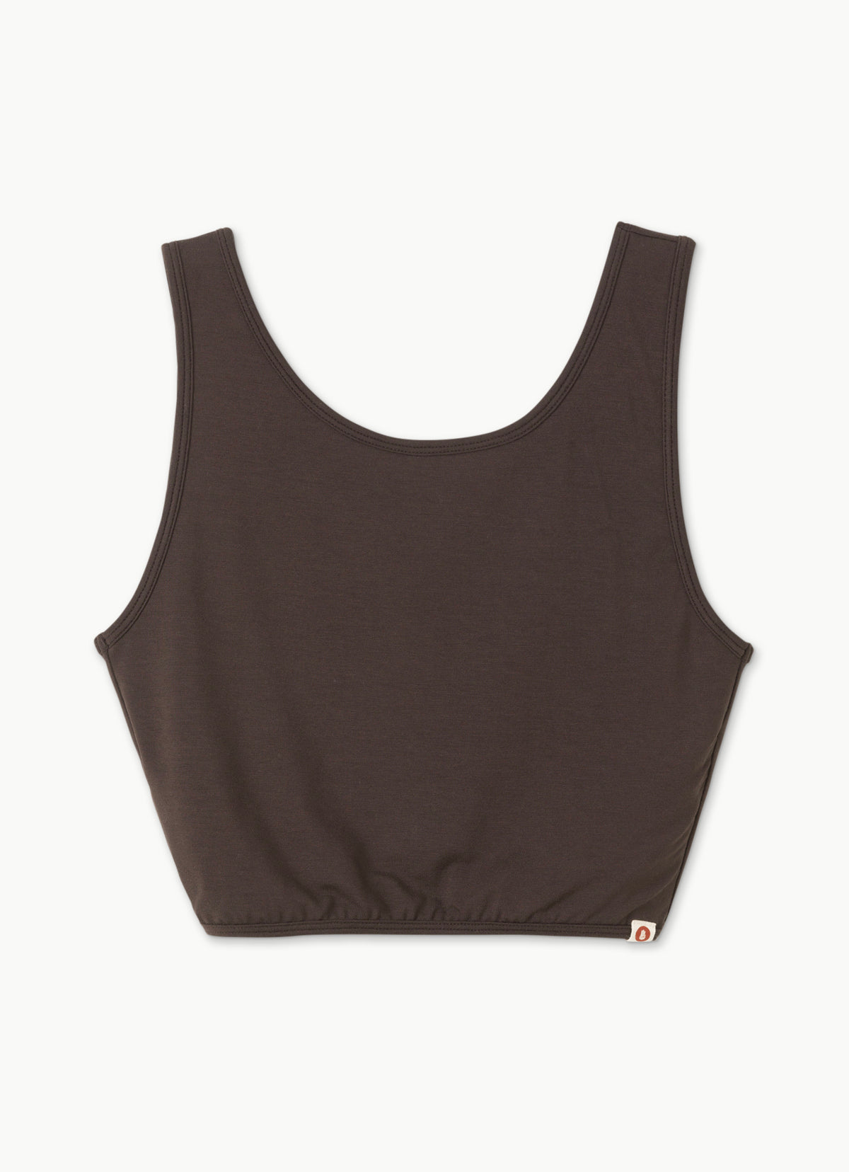 Turn crop top_Dark Brown