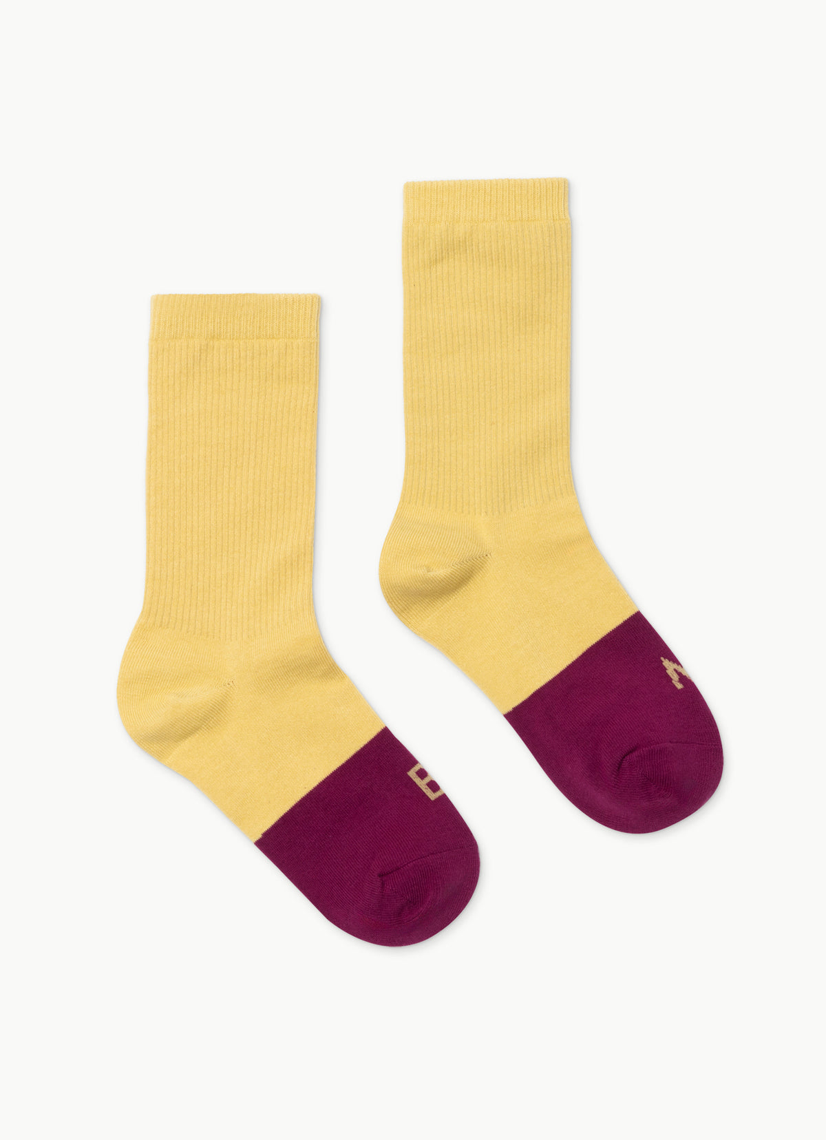 Two-tone ankle socks_Yellow Multi