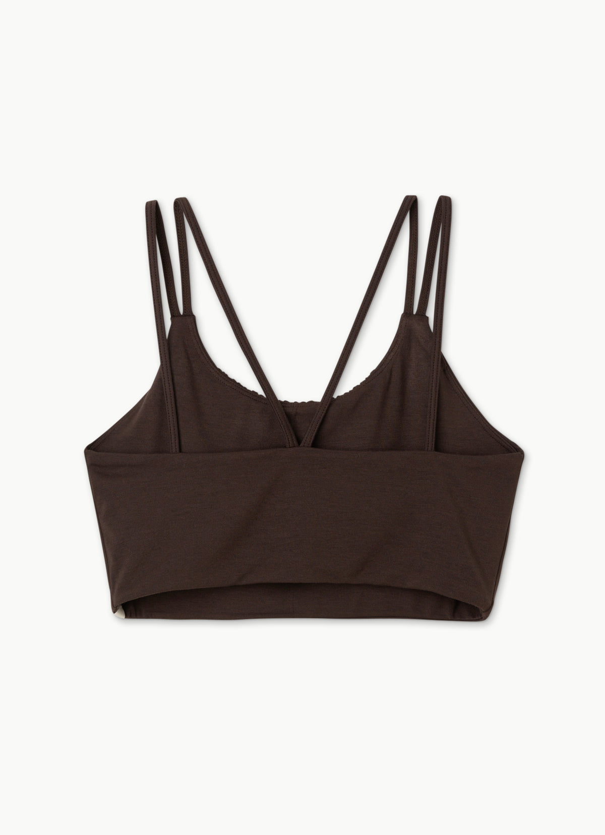 Double shirring bra top_Hot Fudge