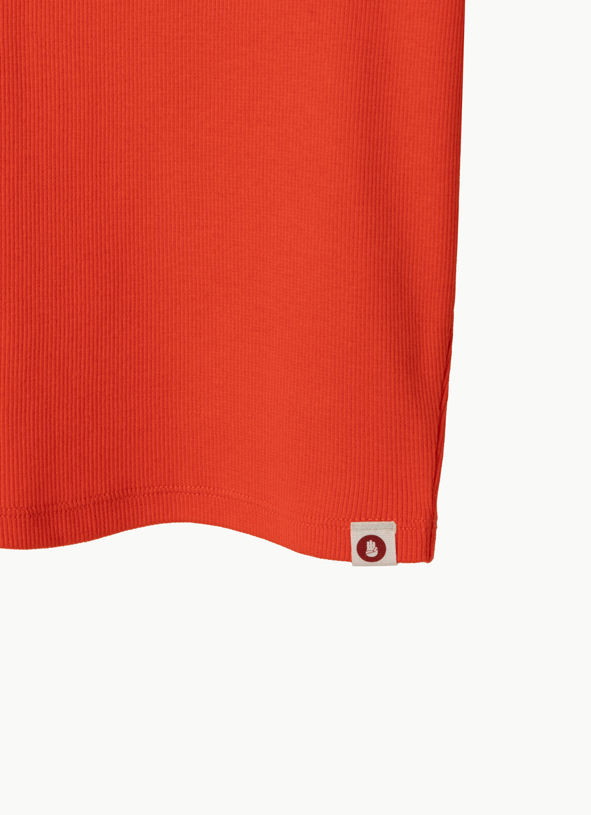 Keyhole rib short sleeve_Cherry Tomato