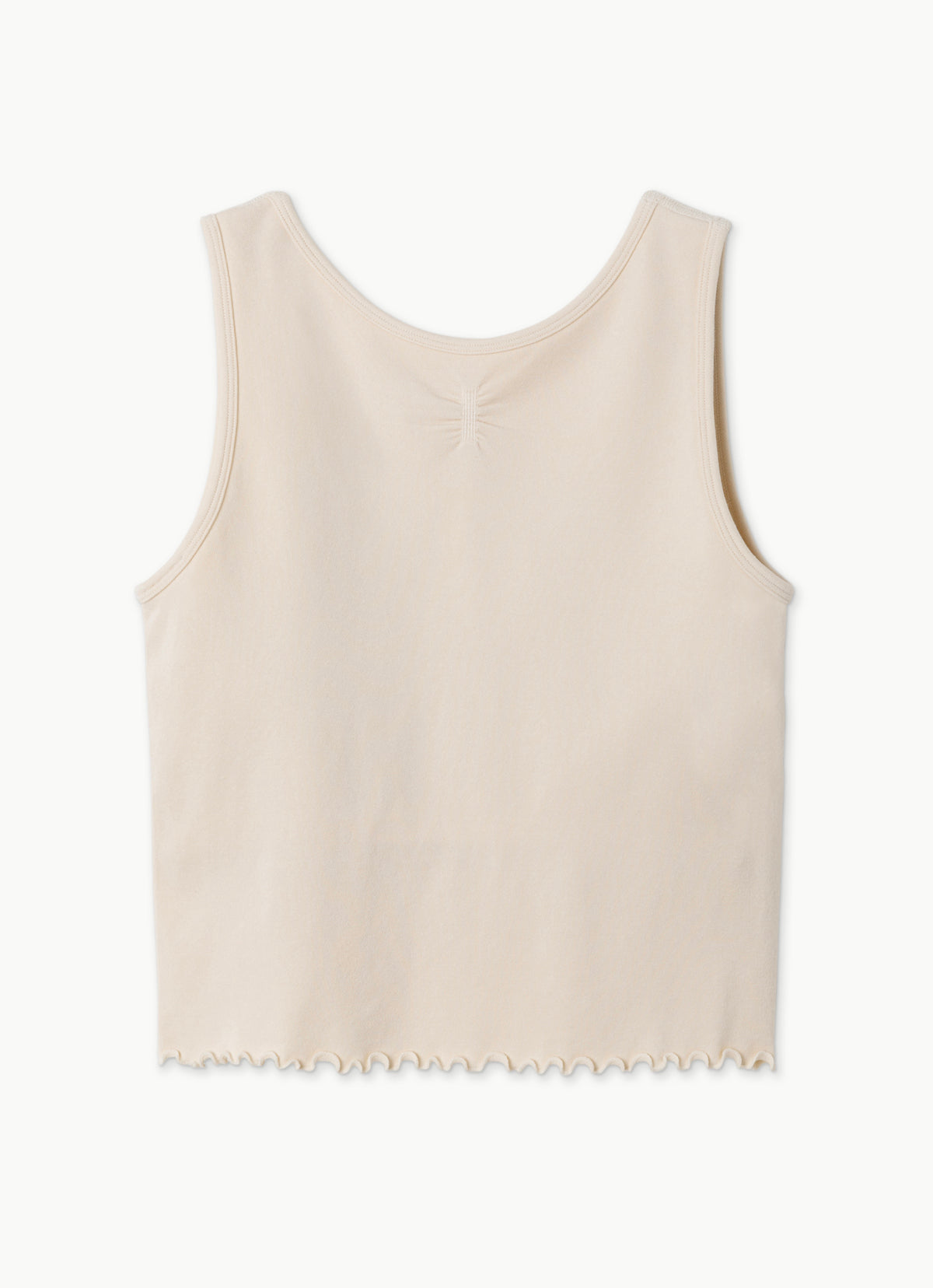 Seamless shirring tank top_Whitecap Gray