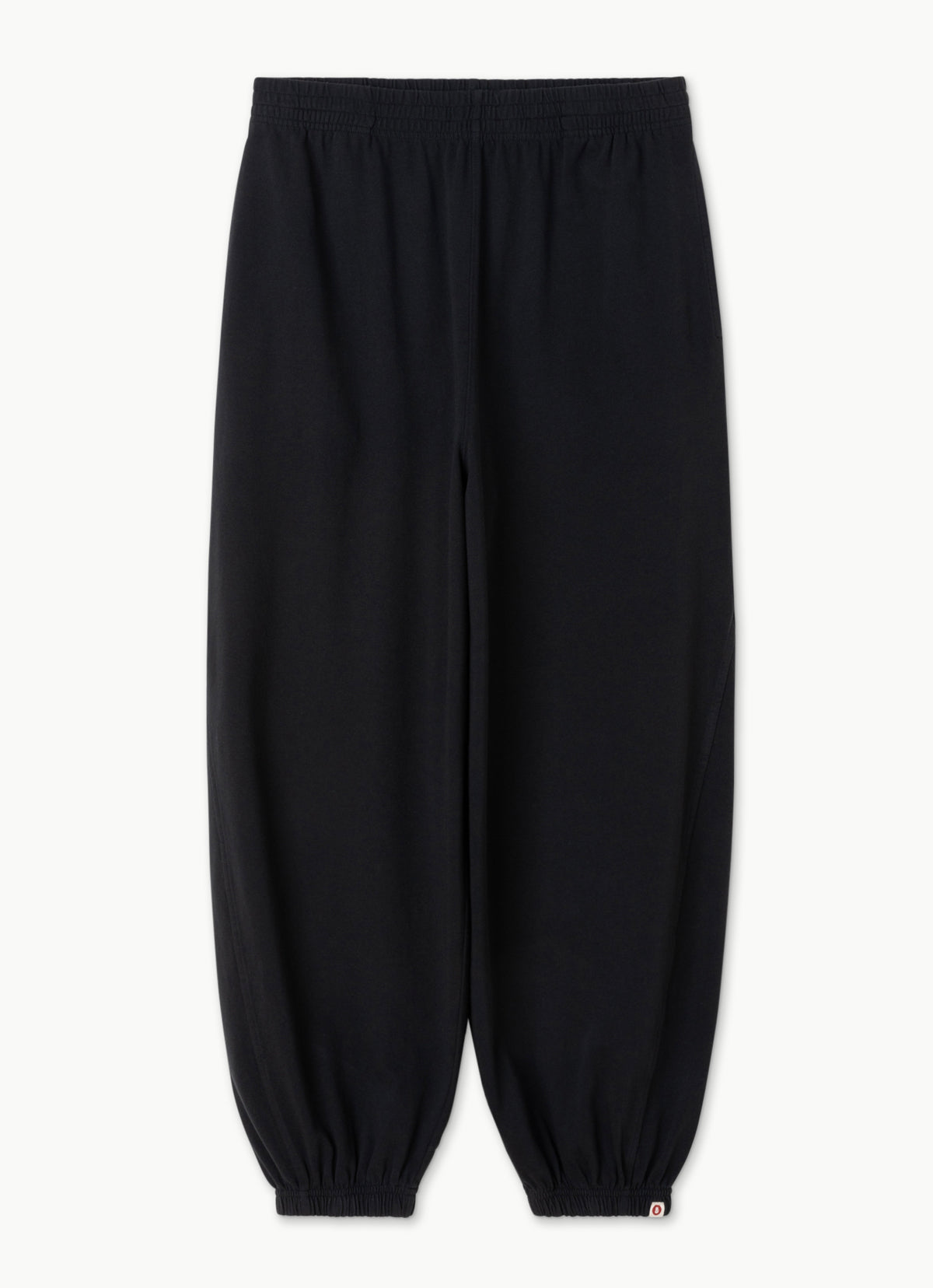 Diagonal jogger pants (Unisex)_Black