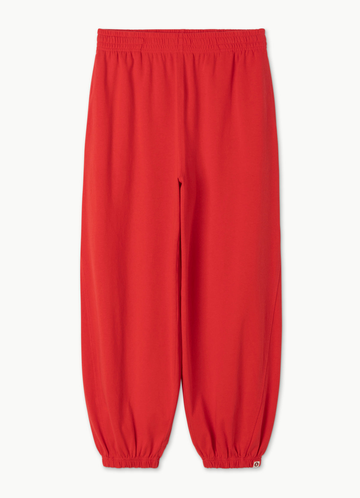 Diagonal jogger pants (Unisex)_Poppy Red