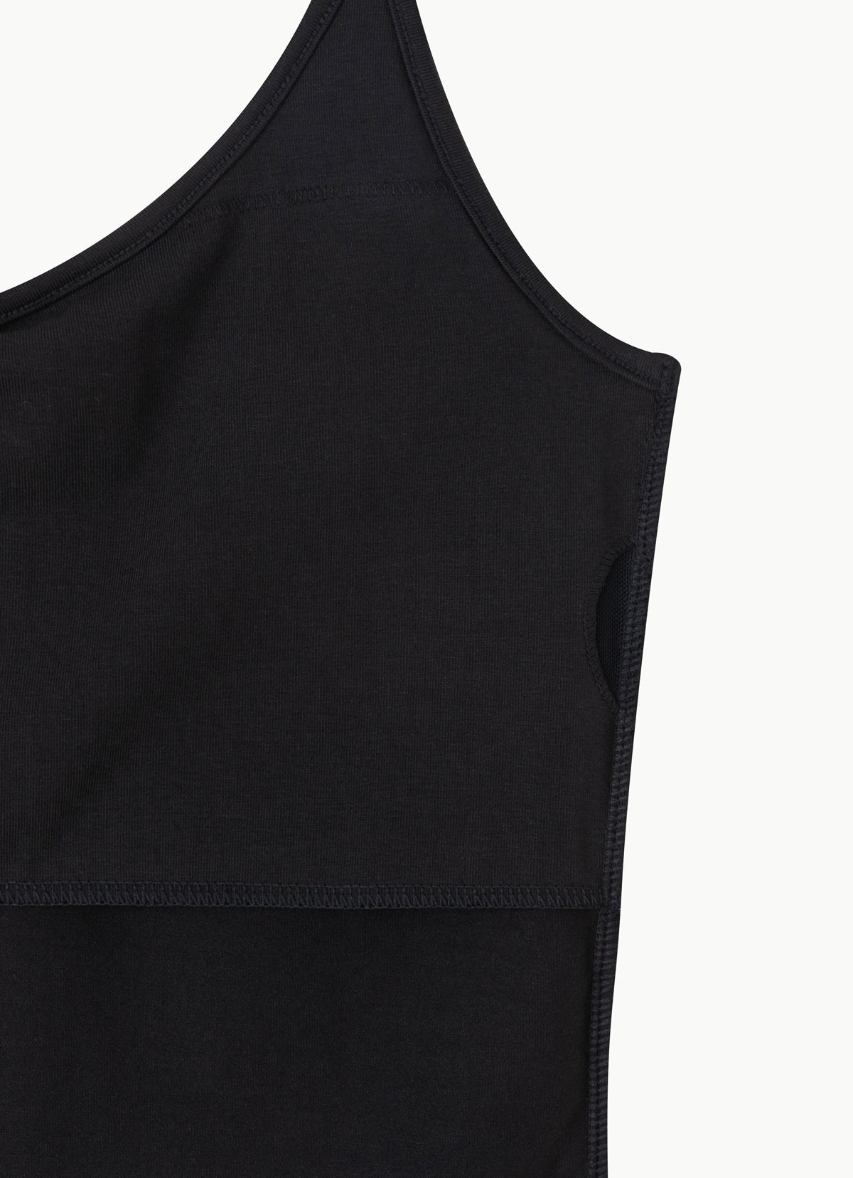 Mid shirring jumpsuit_Black