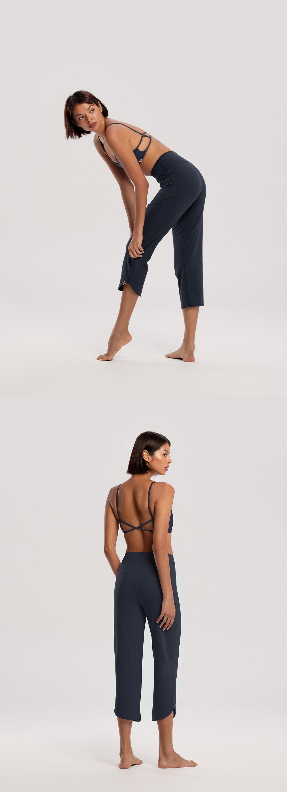 Chevron bra top_Sea storm