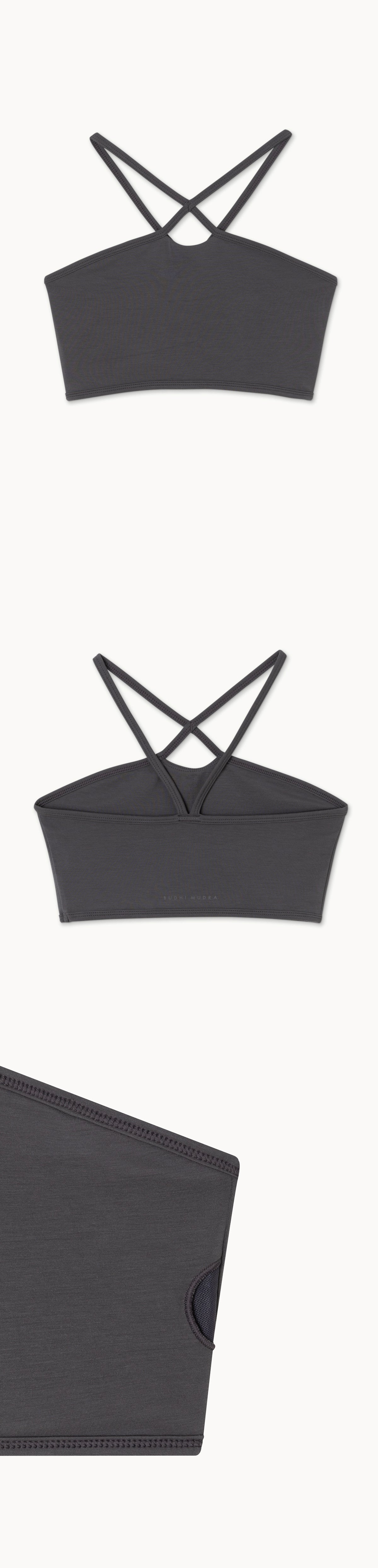 X strap bra top_Blackened Pearl