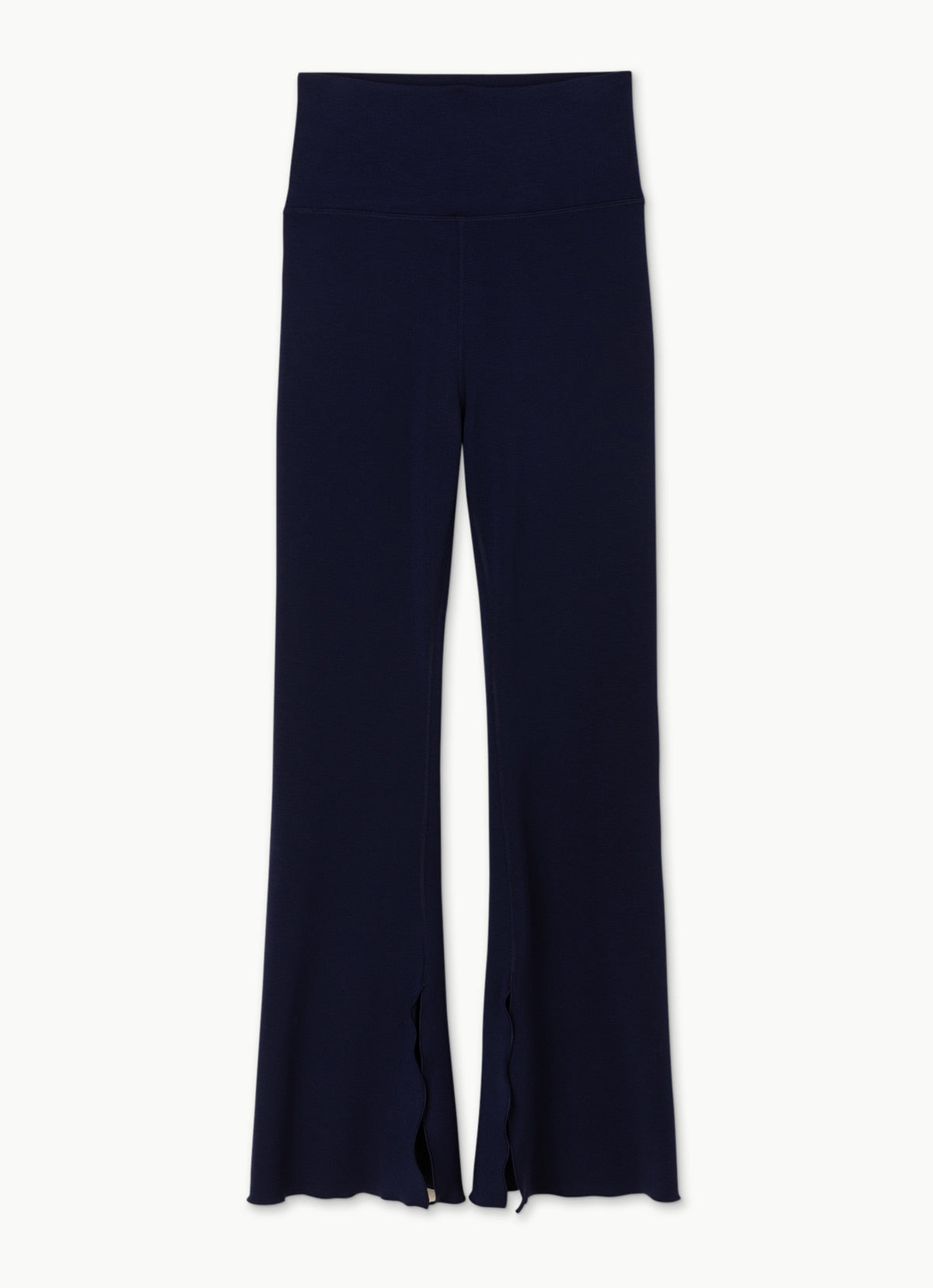 Flap-over slit pants_Evening Blue