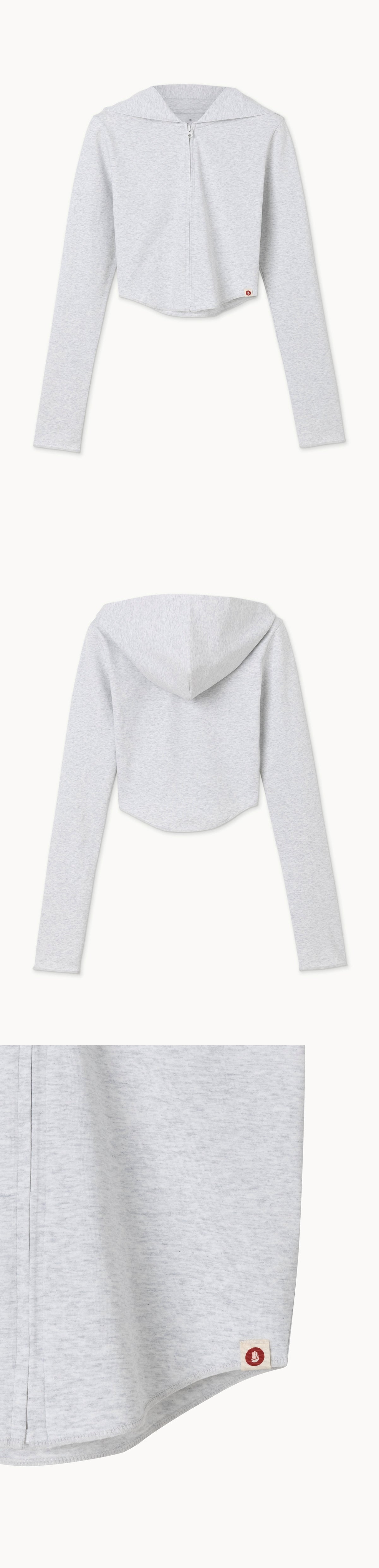 Fortune zip-up_Melange Grey