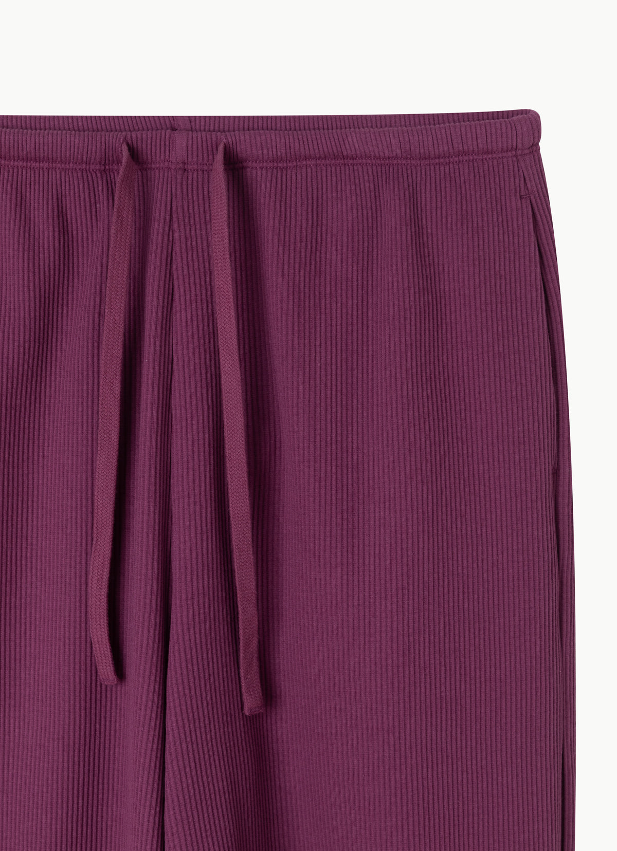 Rib jogger pants #3 (Warm ver.)_Boysenberry