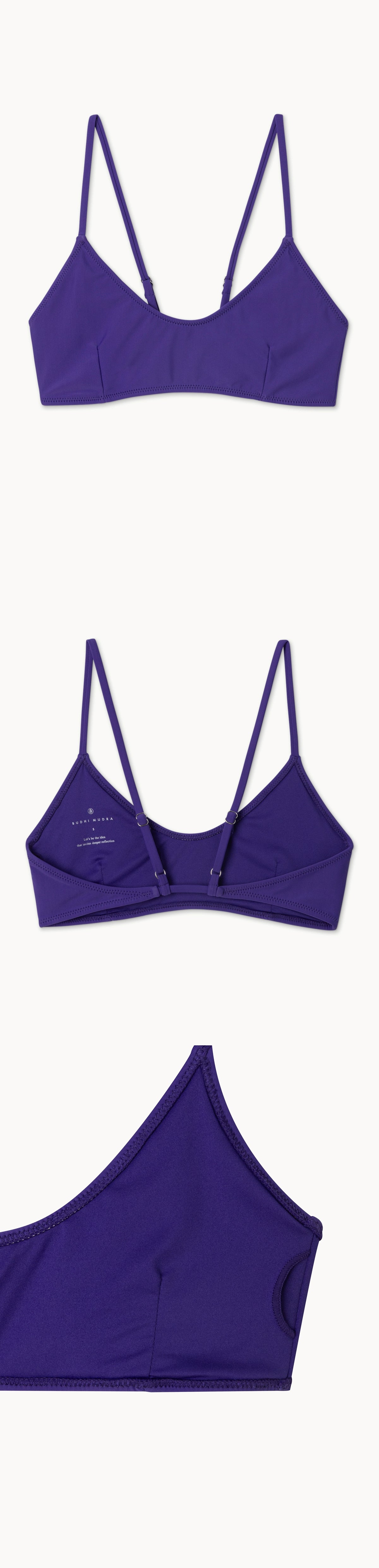 Triangle swim top_Purple