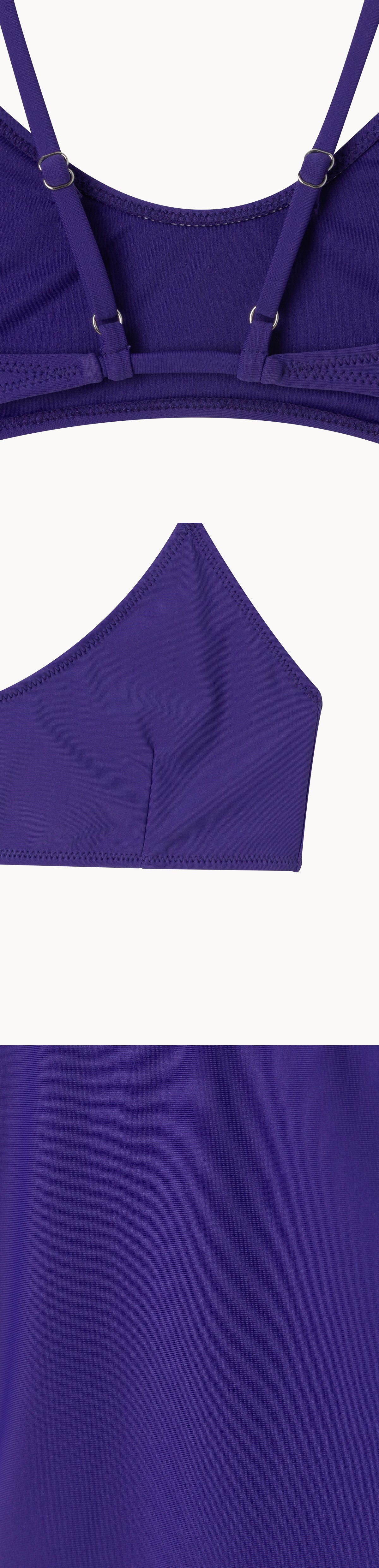 Triangle swim top_Purple