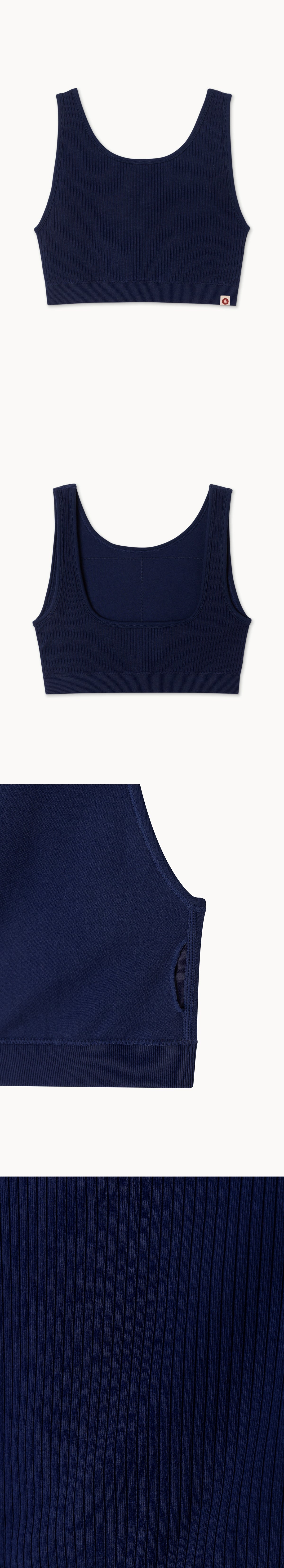 Seamless simple bra top_Evening Blue