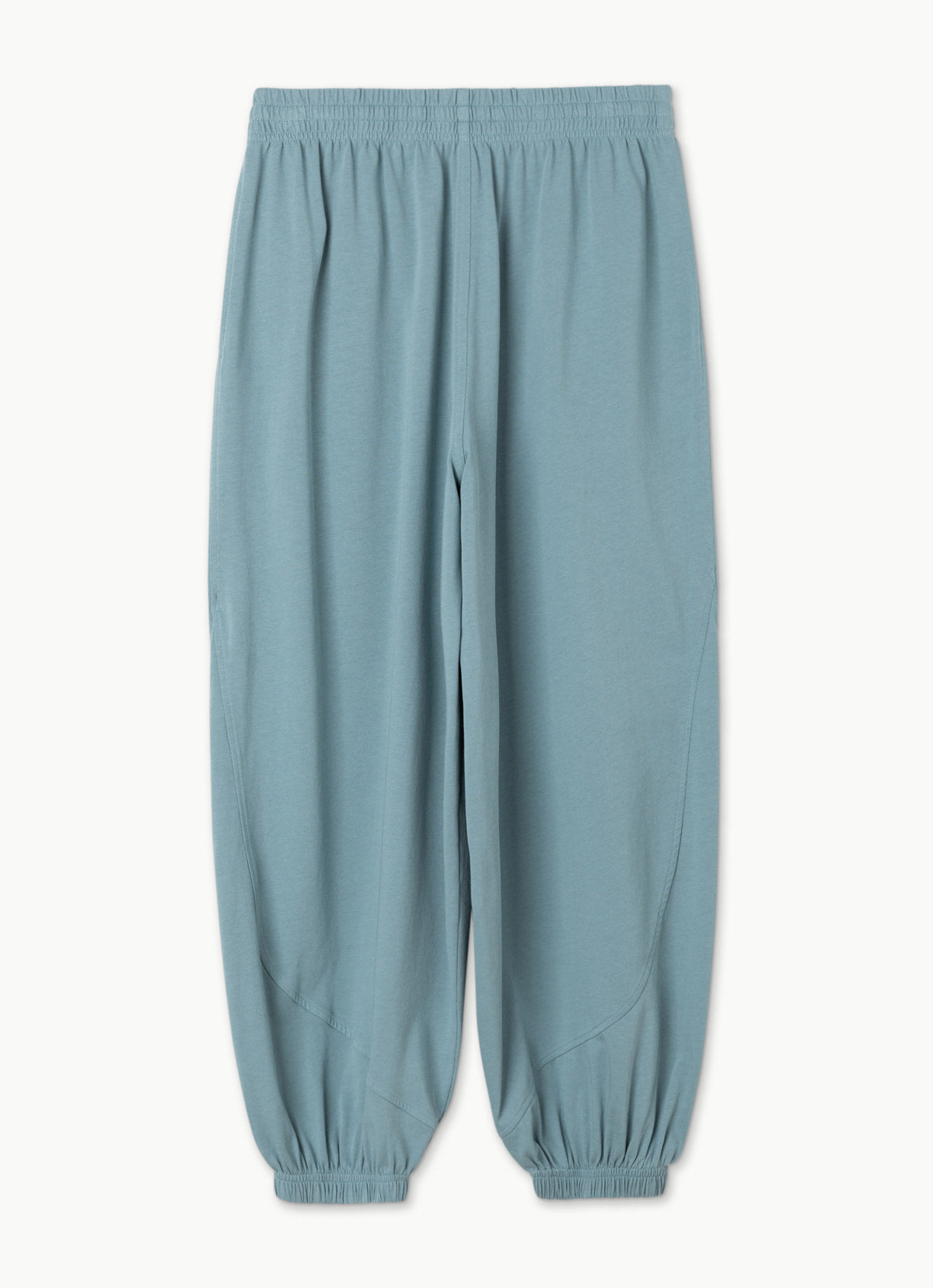 Diagonal jogger pants (Unisex)_Smoke Blue