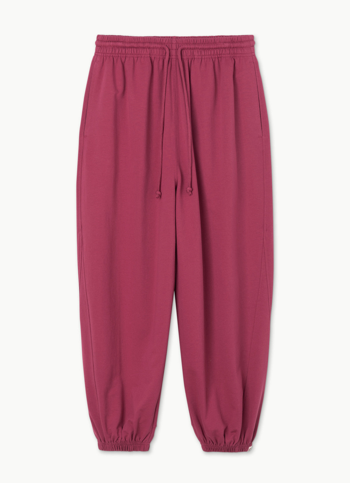 Diagonal jogger pants (Zurry ver.) (Unisex)_Red Bud