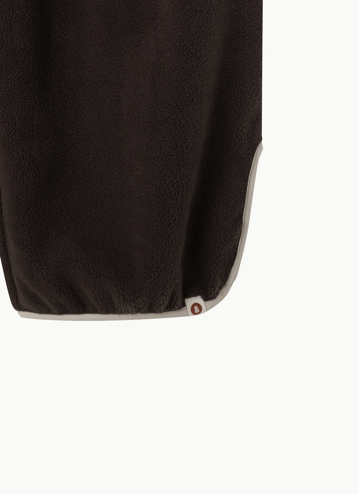 Button fleece pants (Unisex)_Brown