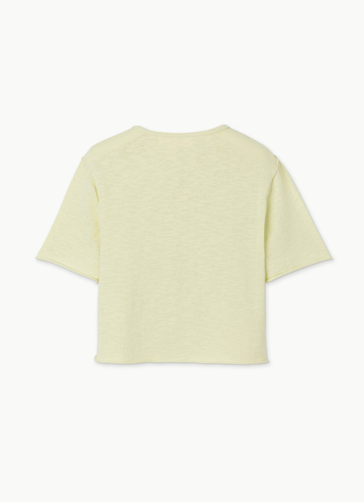 Linen half cardigan_Seafoam Green