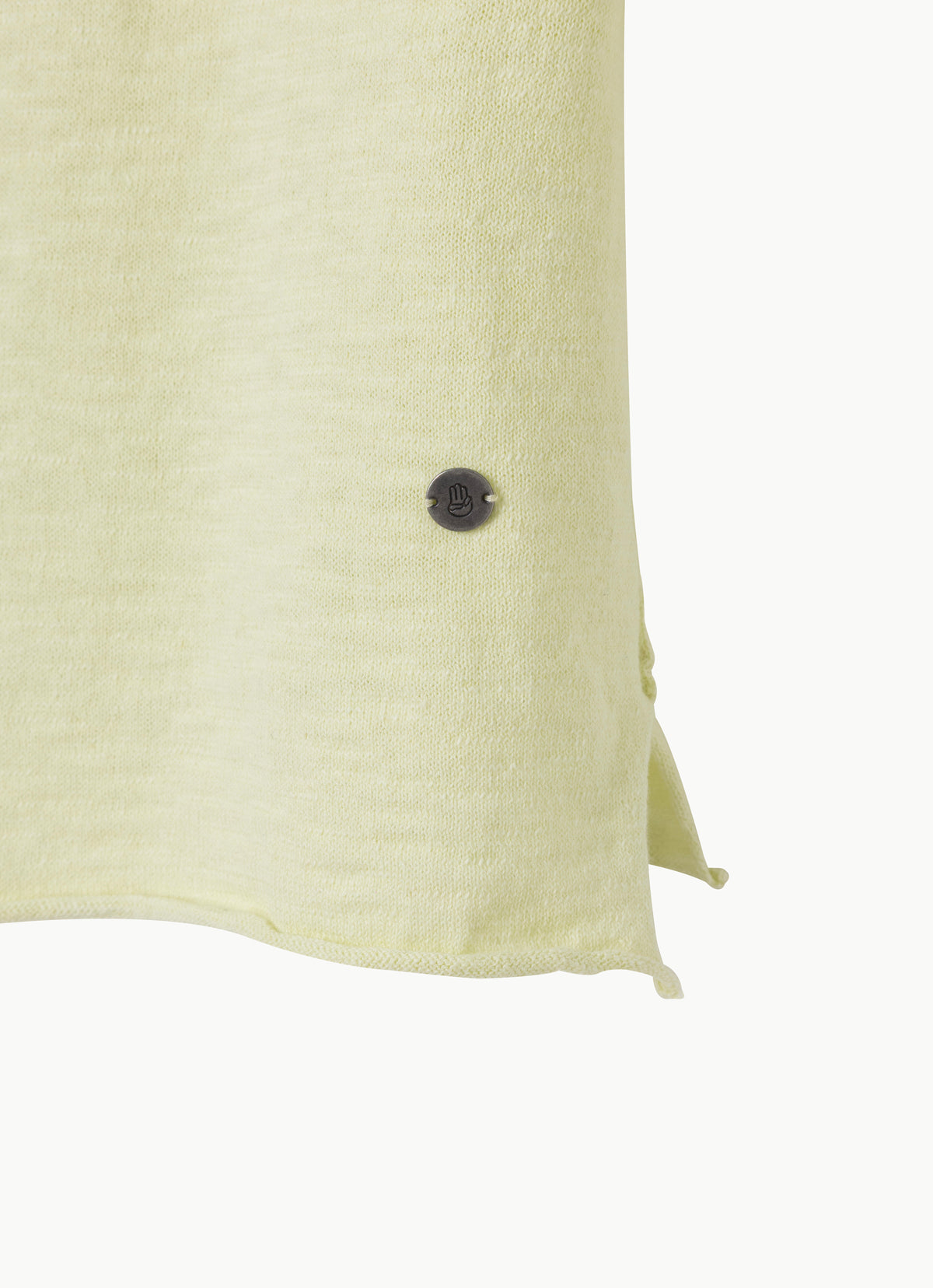 Linen half cardigan_Seafoam Green