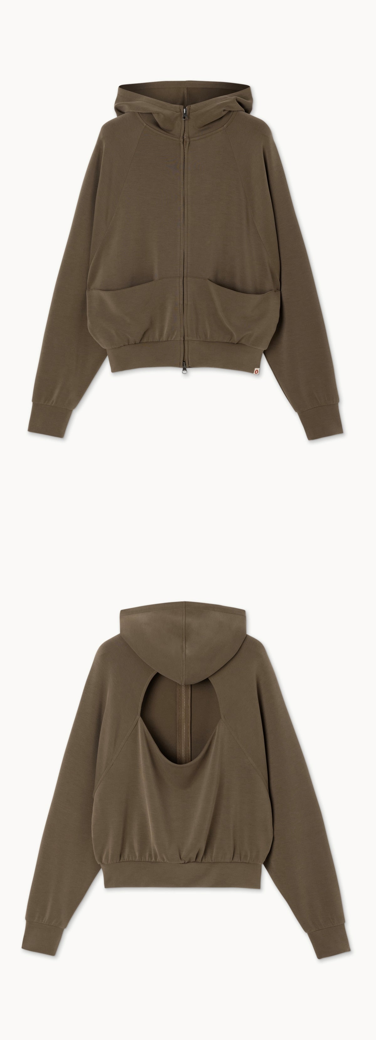 Cut-out volume hoodie_Cub