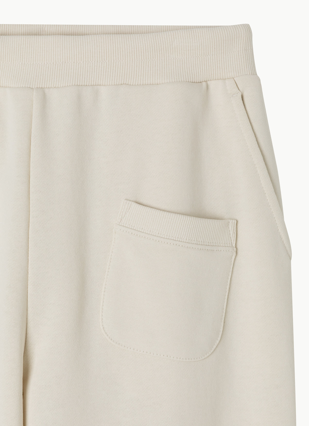 Crop sweat pants_Bone White