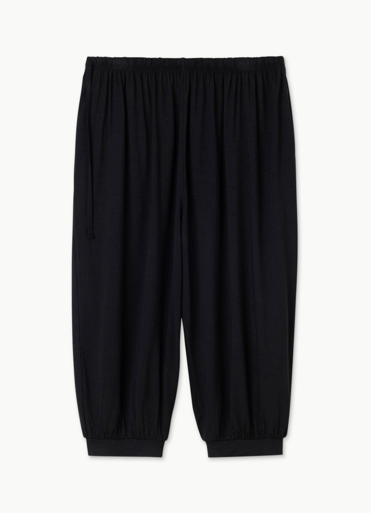 Shirring half pants_Black