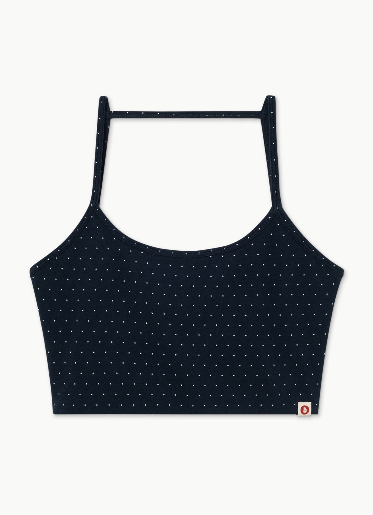 String trio bra top #2_dotted_Navy Multi