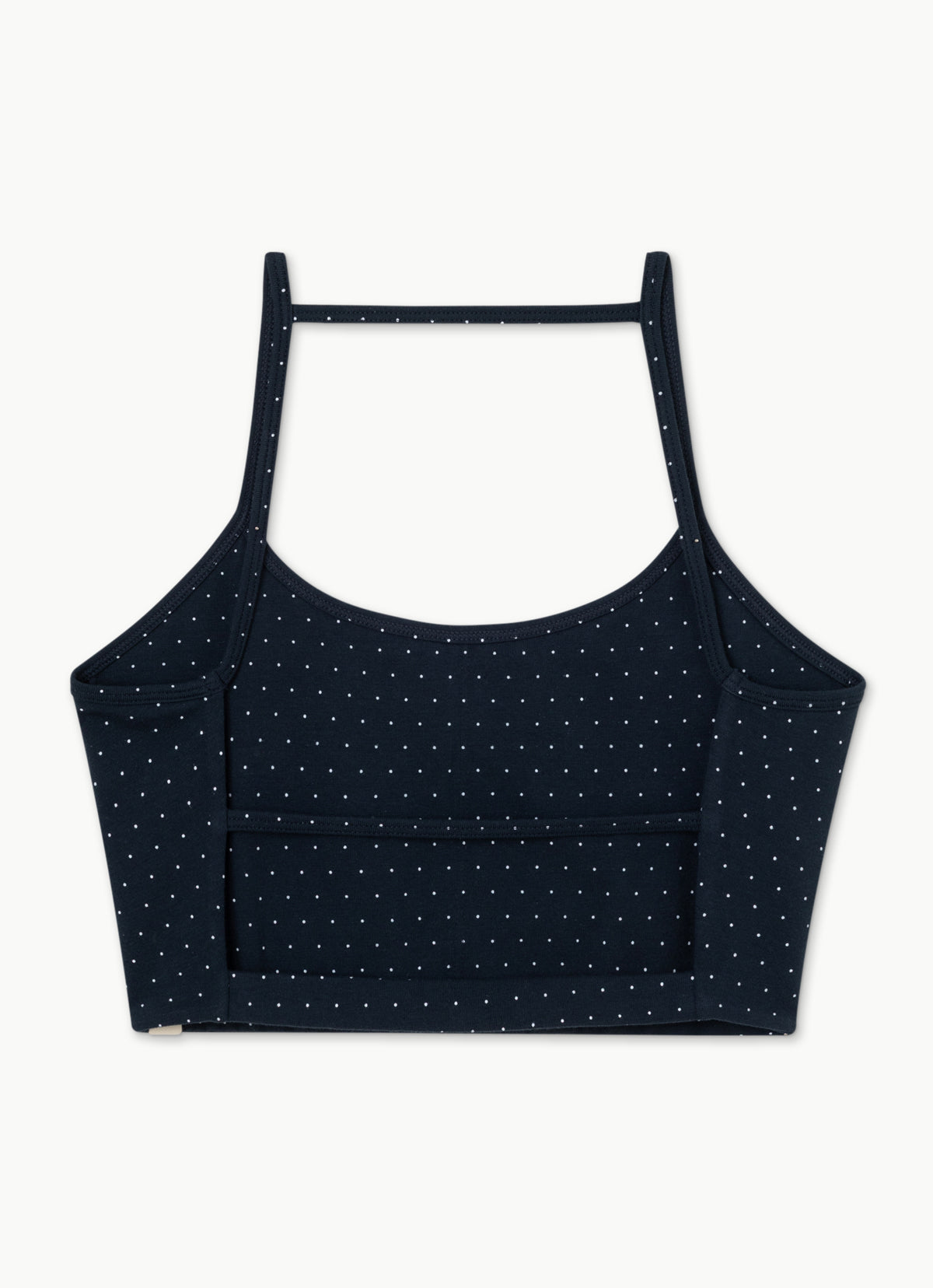 String trio bra top #2_dotted_Navy Multi