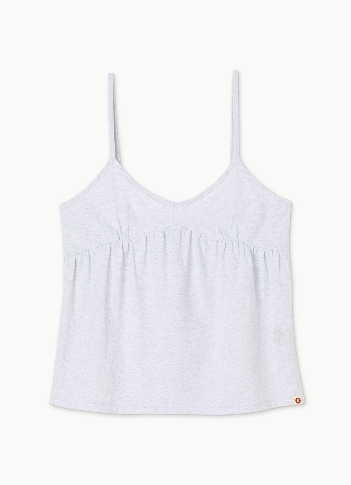 Kasih shirring top_Melange Grey