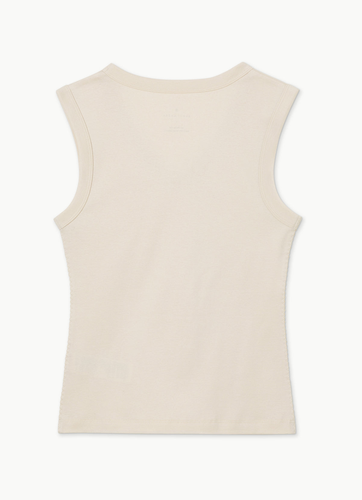 Essential V sleeveless_Bone White