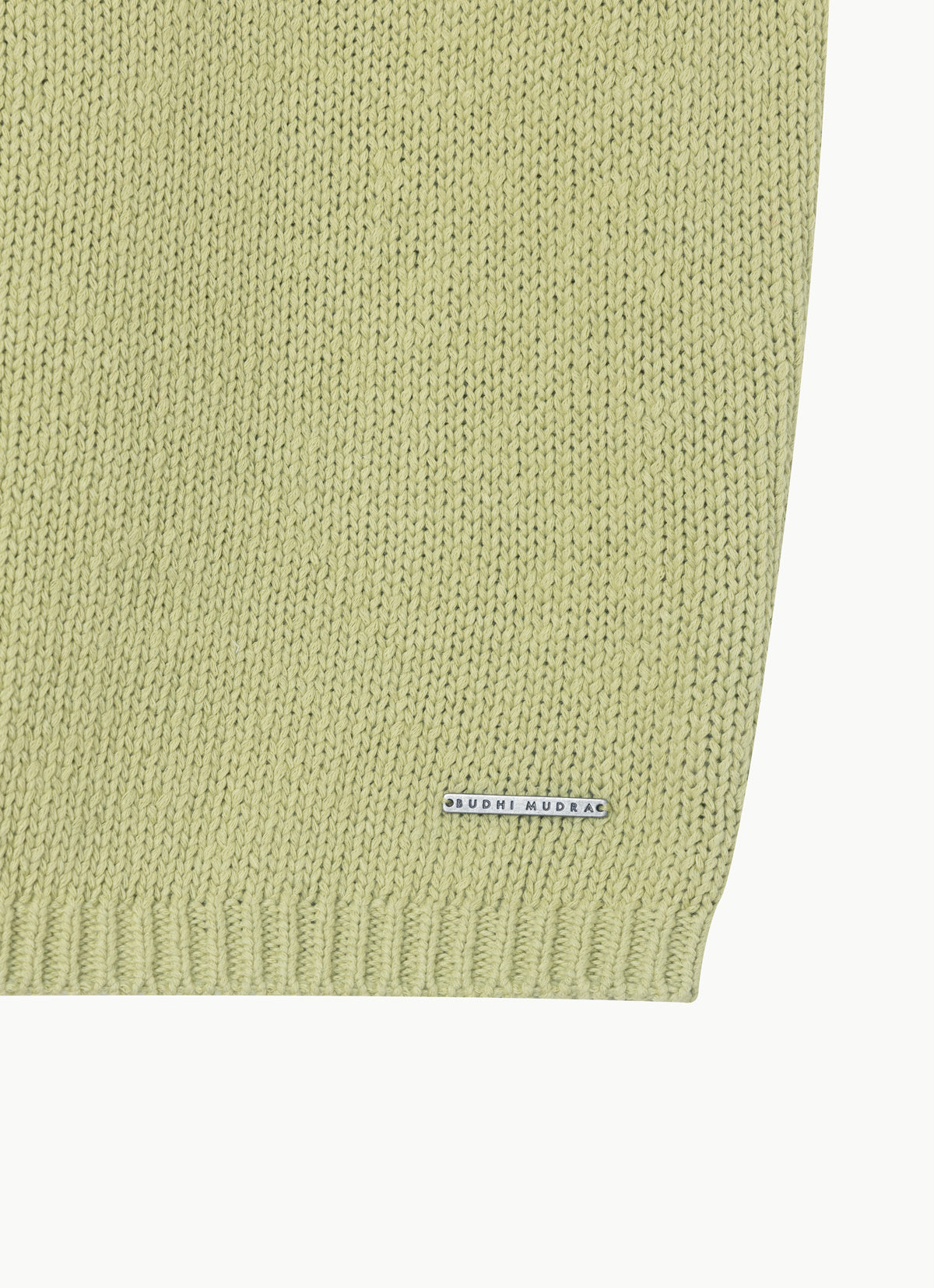 Linen rolled knit top_Lint