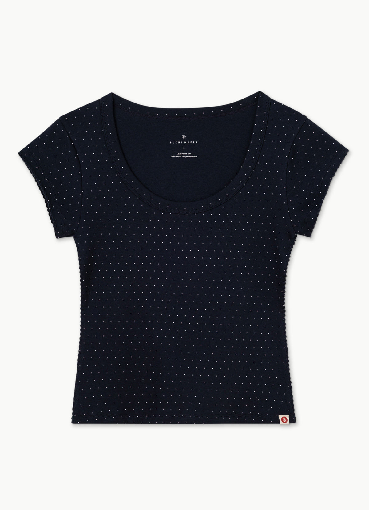 Essential scoop T_dotted_Navy Multi