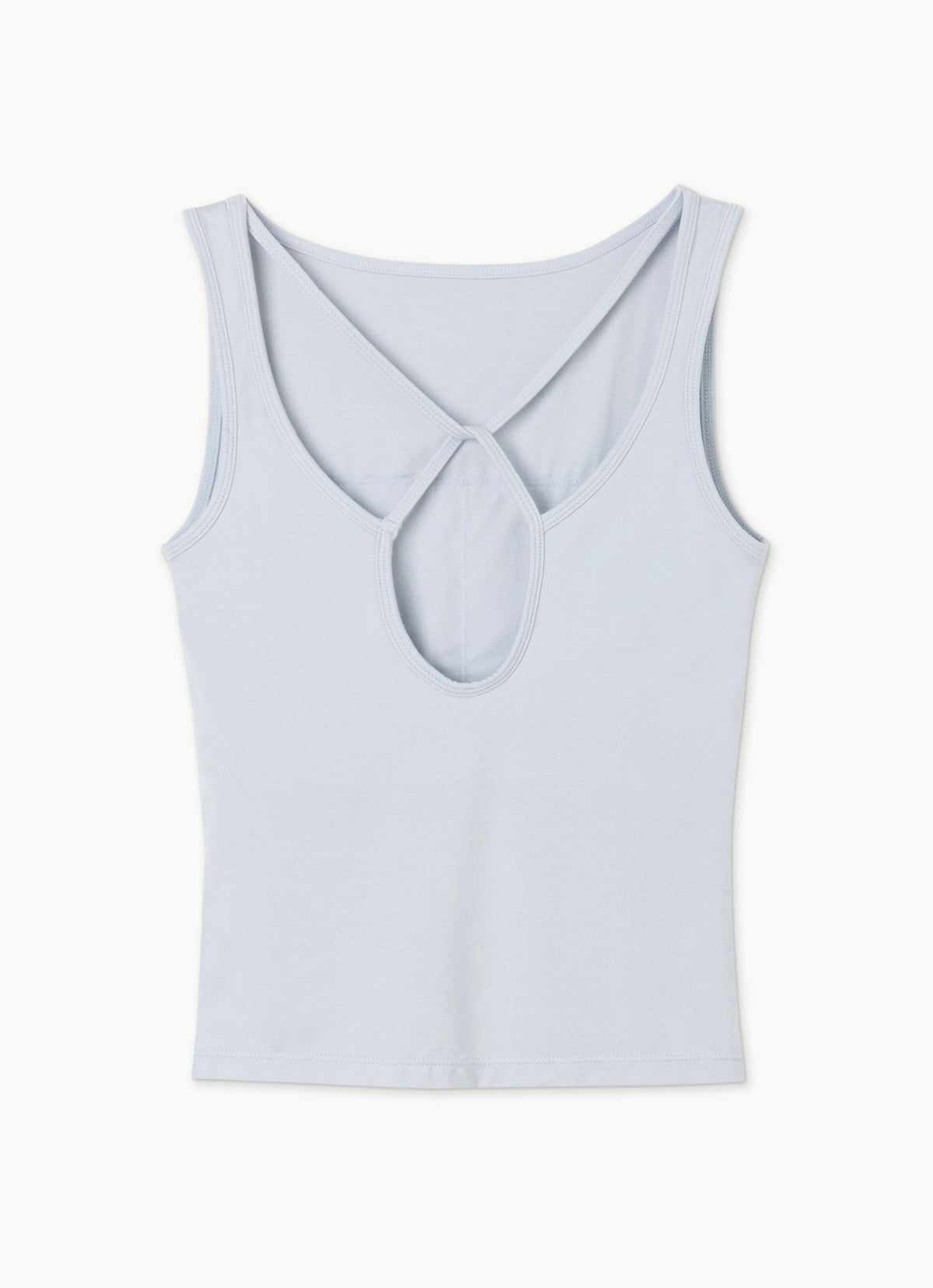 Cross knot tank top_Gray Dawn