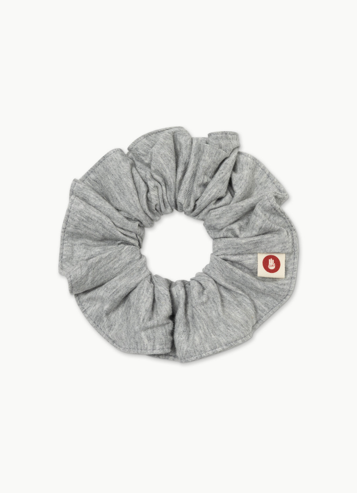 BM soft scrunchie_Dark Melange Grey