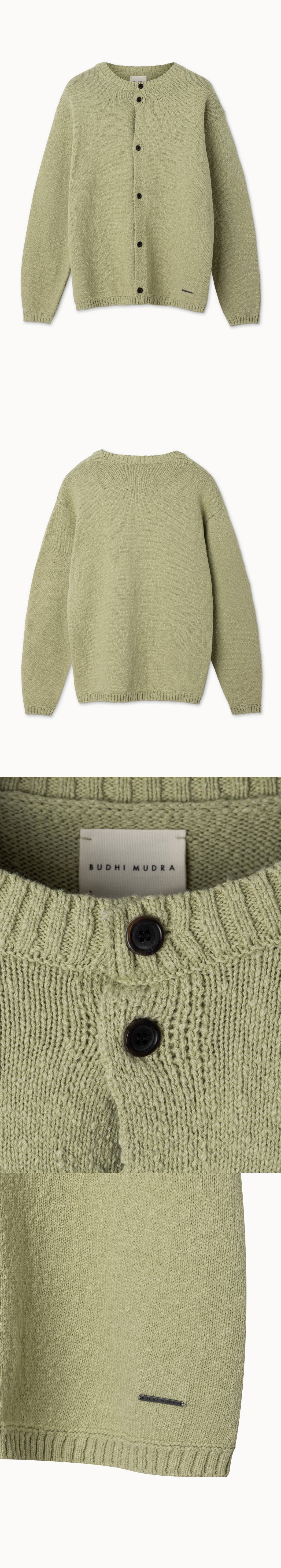 Round cardigan (Unisex)_Winter Pear