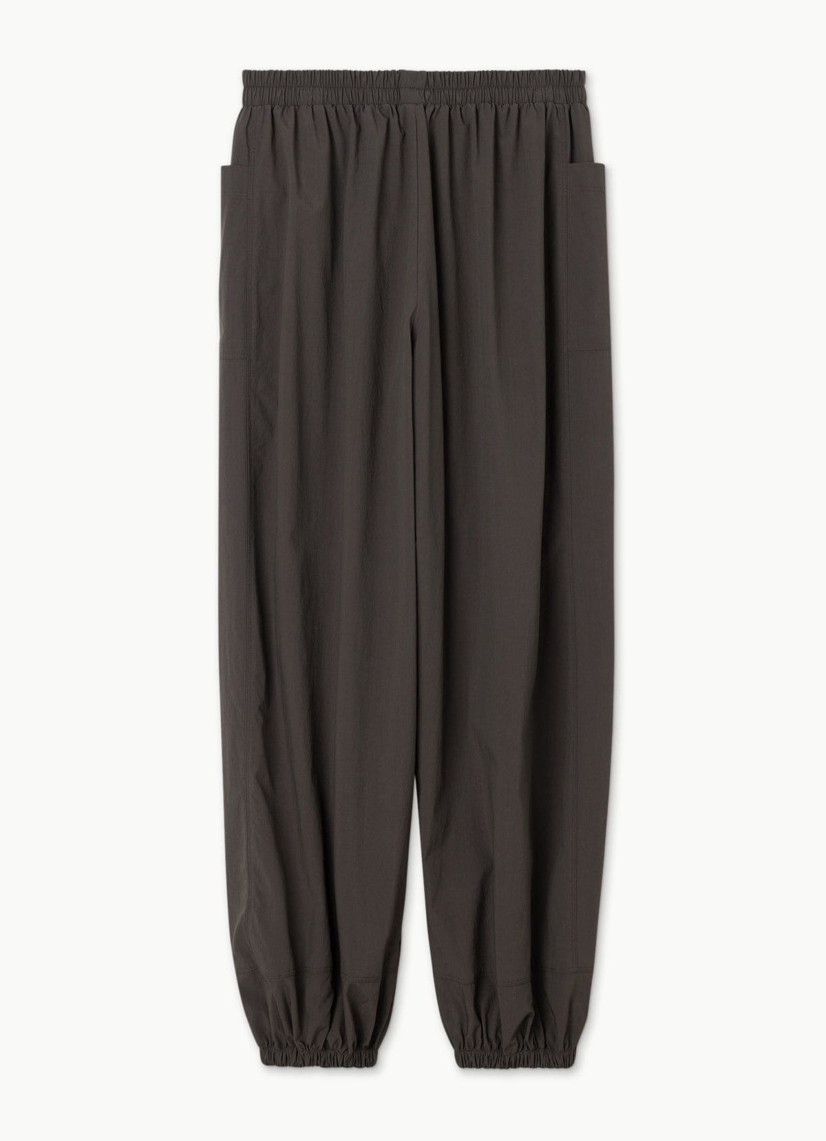 Wrap pocket pants (Nylon ver.) (Unisex)_Chocolate Brown