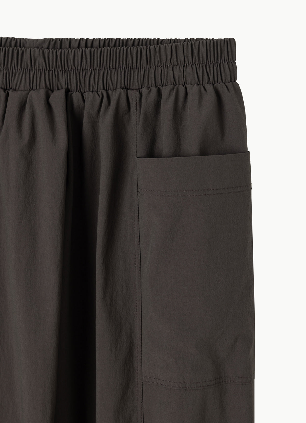 Wrap pocket pants (Nylon ver.) (Unisex)_Chocolate Brown