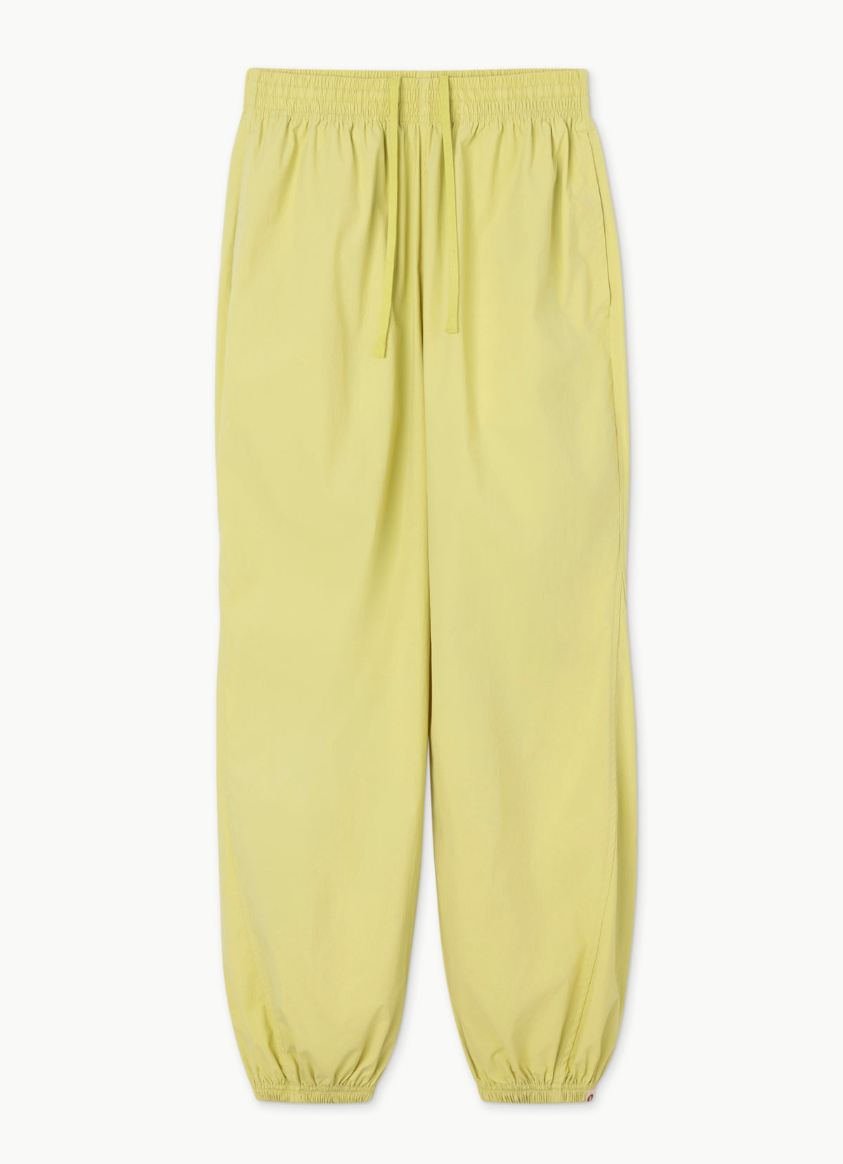 Diagonal jogger pants (Nylon ver.)_Muted Lime