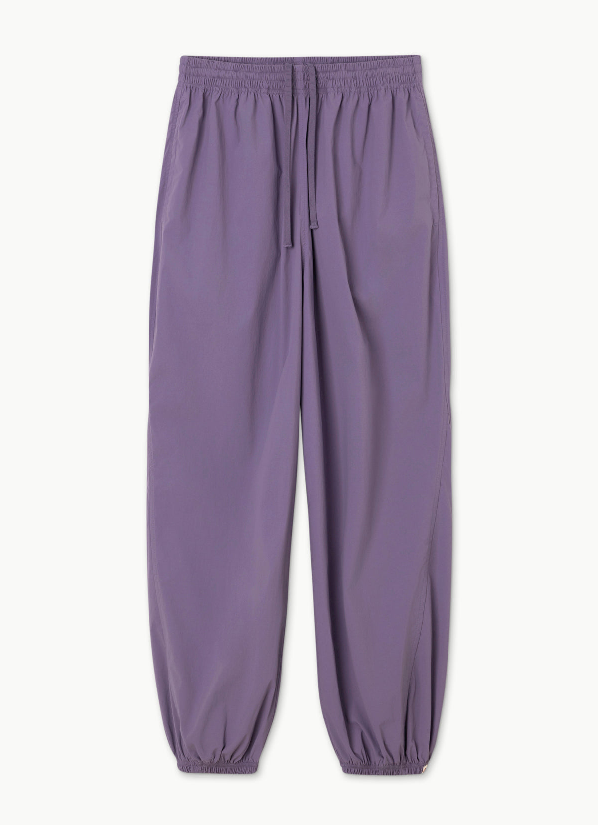 Diagonal jogger pants (Nylon ver.)_Grape Compote