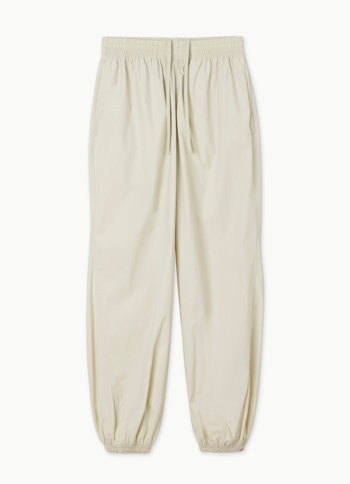 Diagonal jogger pants (Nylon ver.)_Bone White