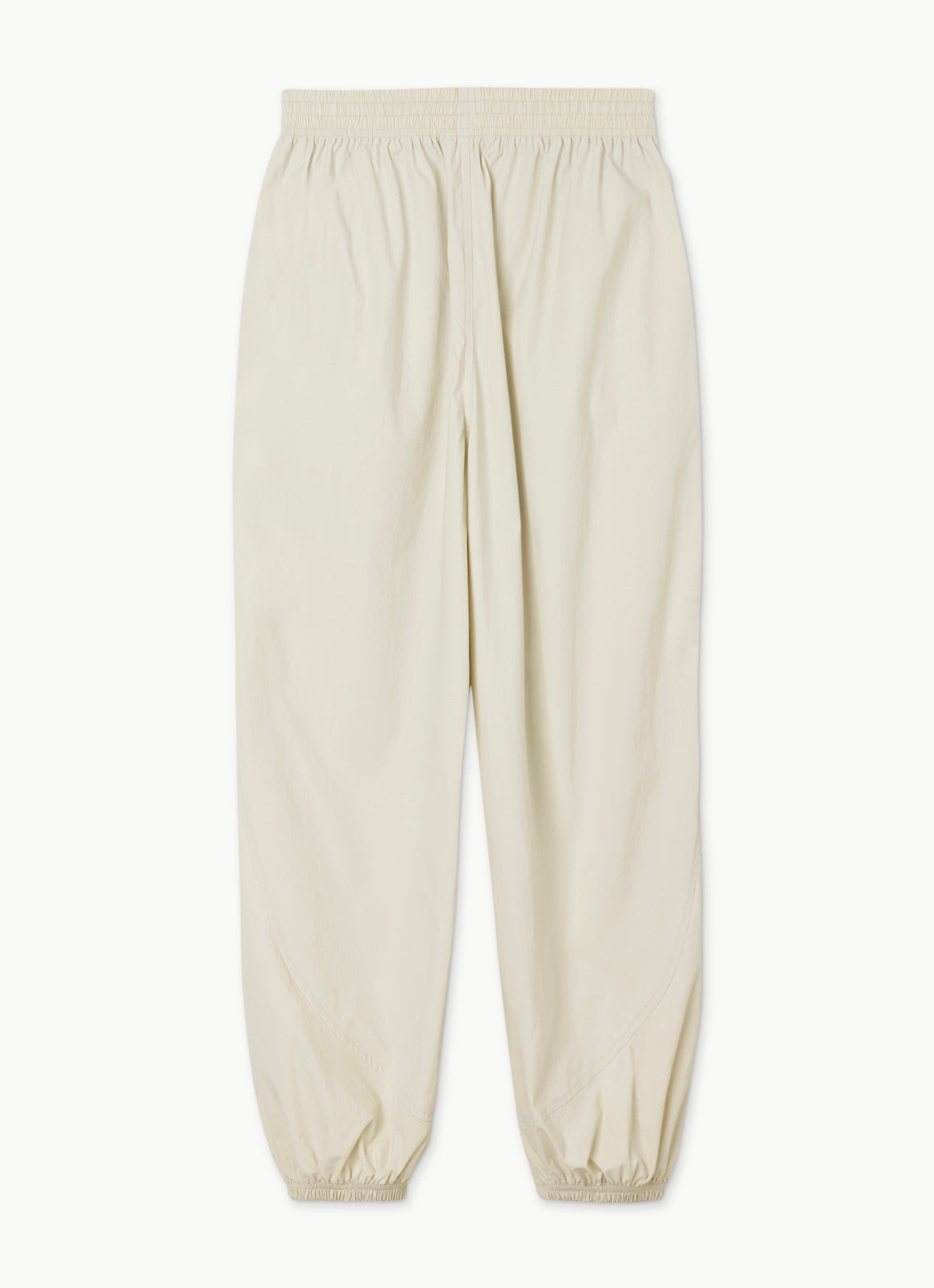 Diagonal jogger pants (Nylon ver.)_Bone White