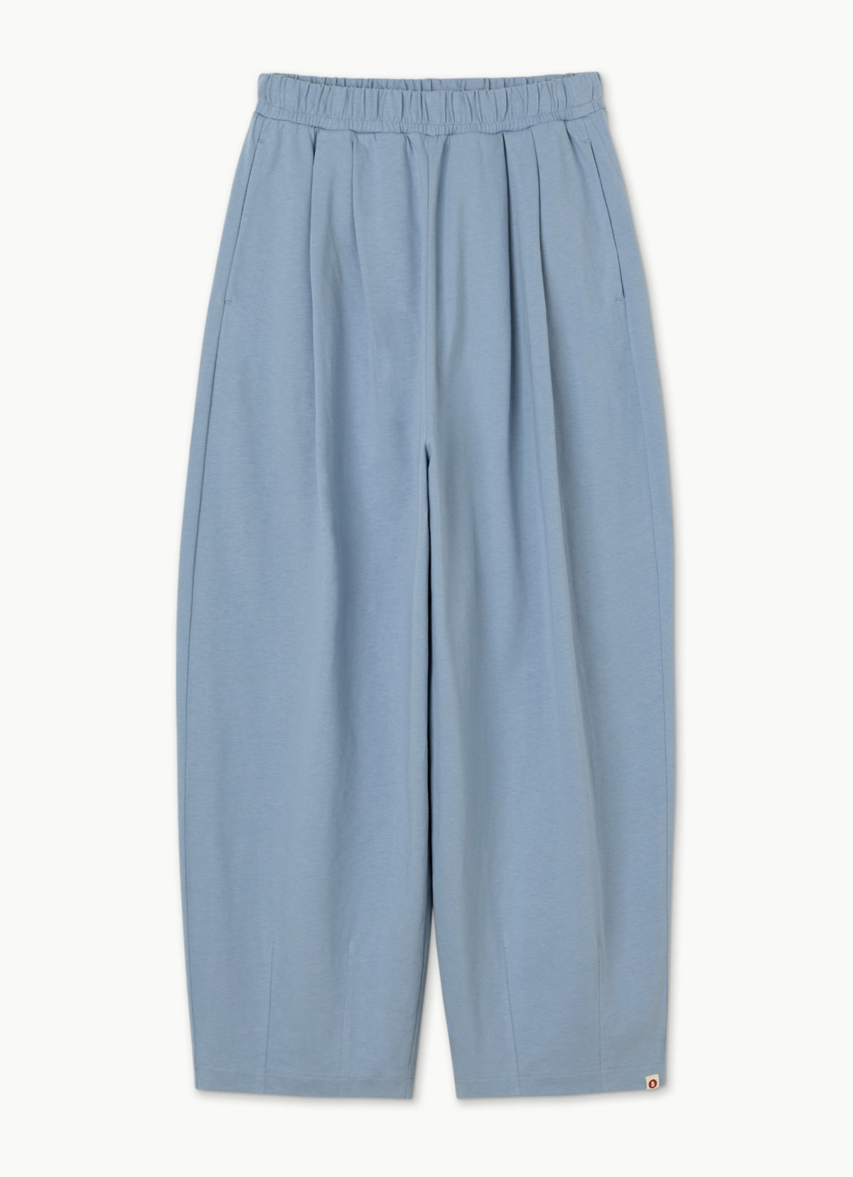 Tuck volume pants (Unisex)_Faded Denim