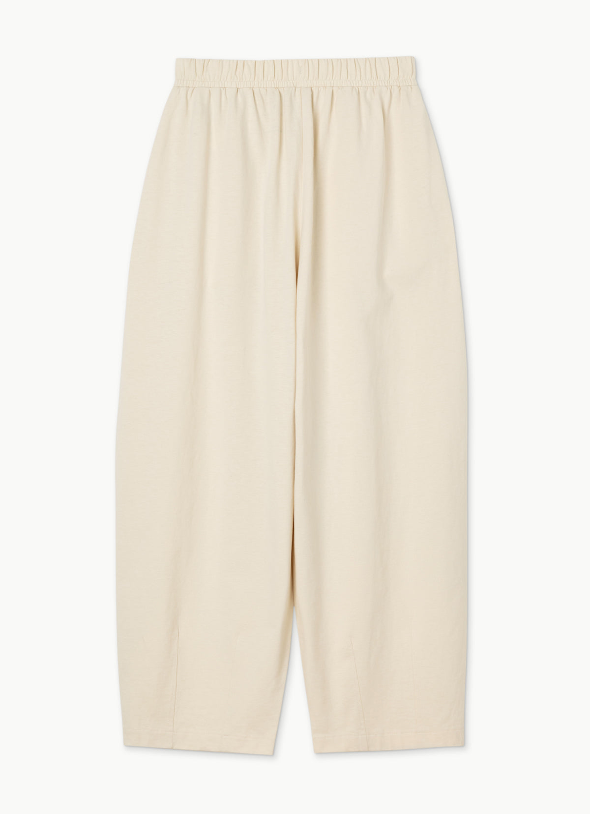 Tuck volume pants (Unisex)_Bone White